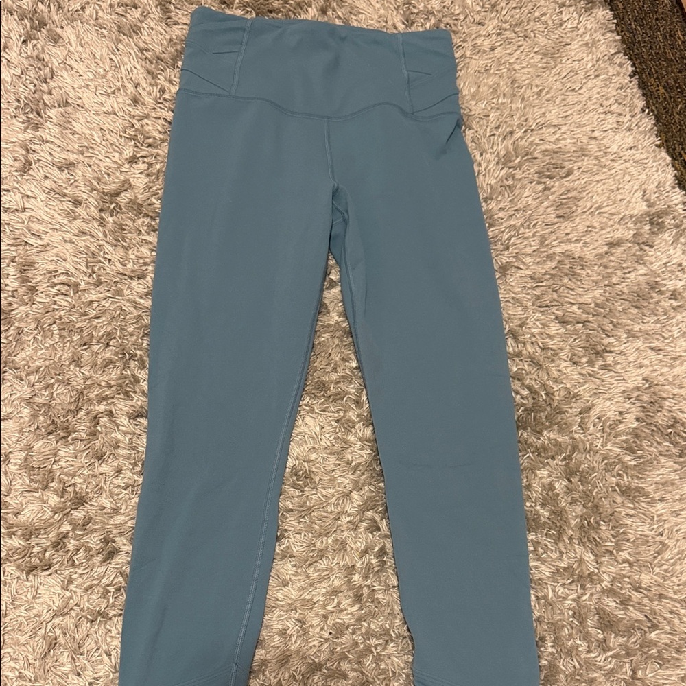 Athleta Blue Elation 7/8 Tights
